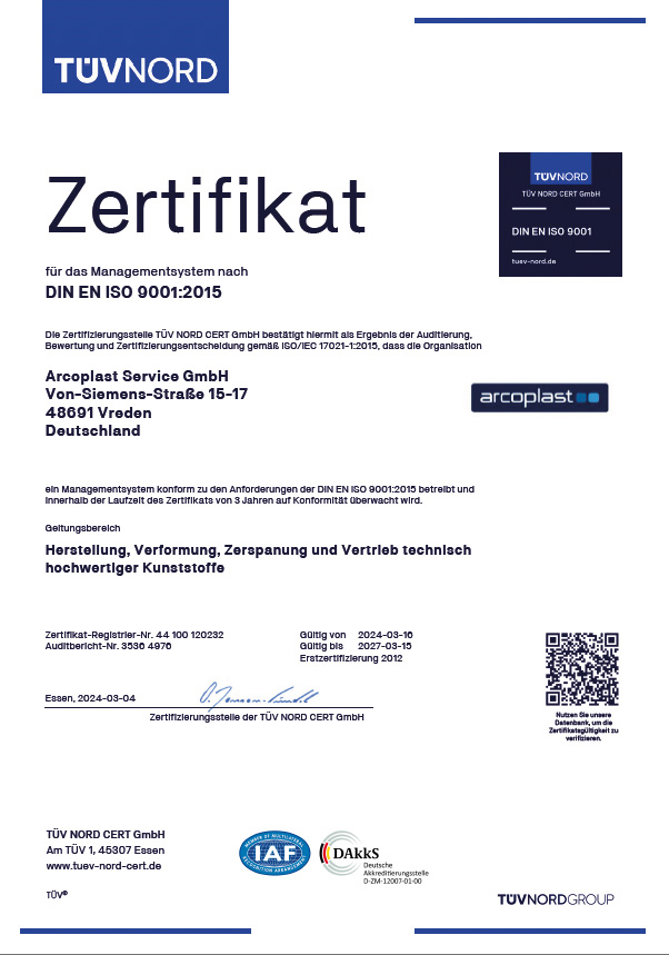 Zertifikate Tüv Nord