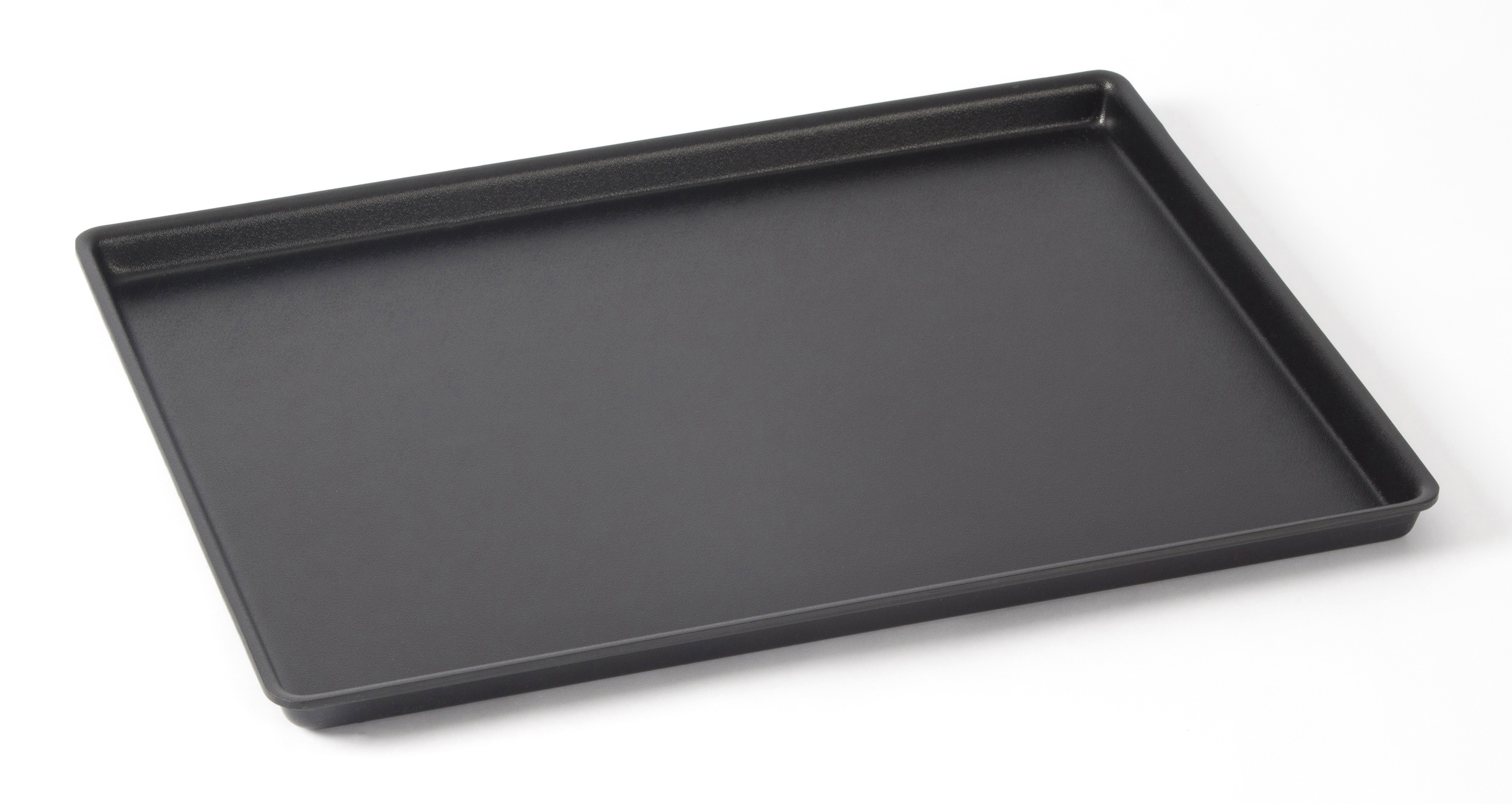 Auslageplatte schwarz strukturiert, Abm.: ca. 40 x 30 x 2 cm, mit Rand