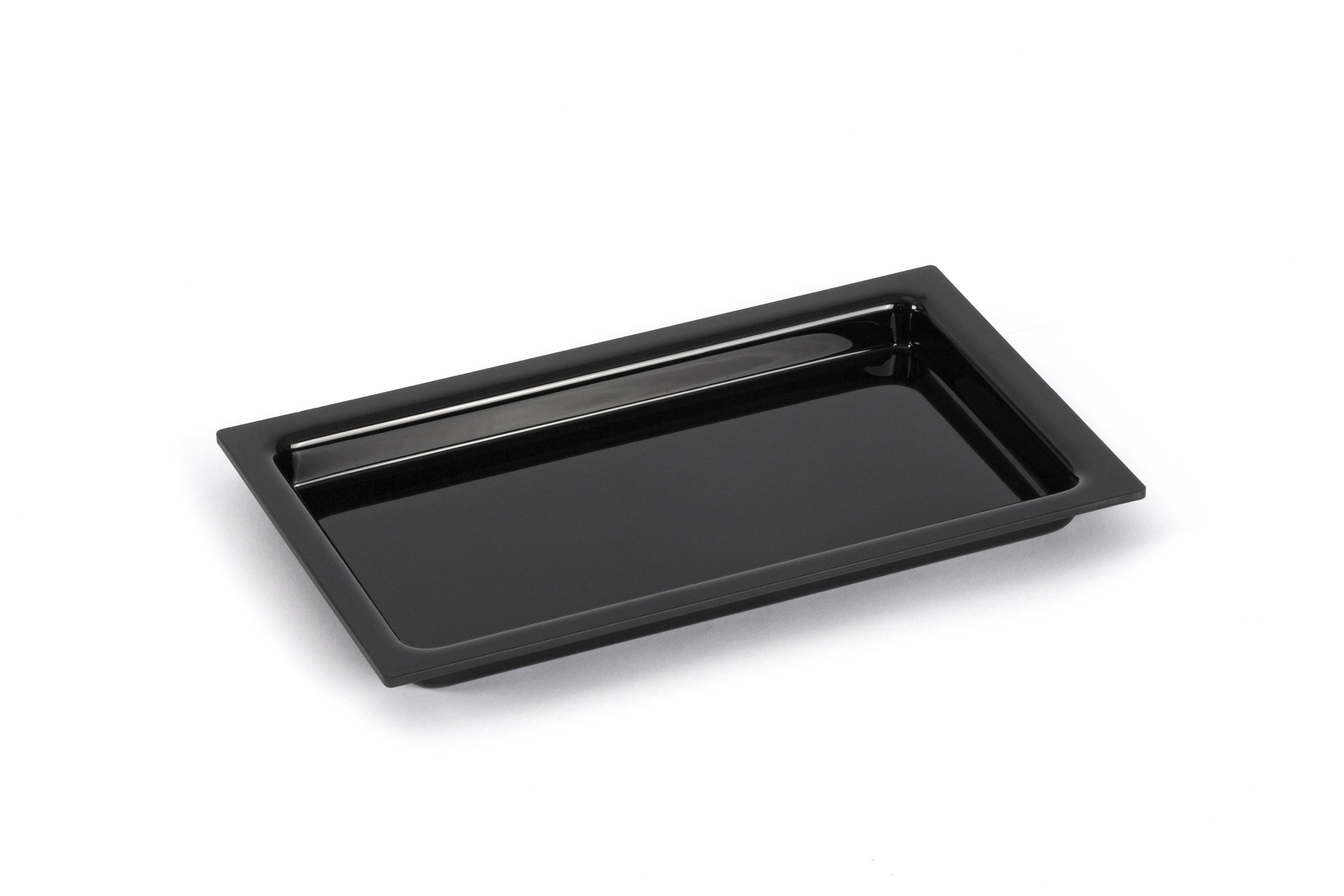 Auslageplatte GN 1/4 ABS-schwarz, Abm.: 26,5x16,2x2 cm