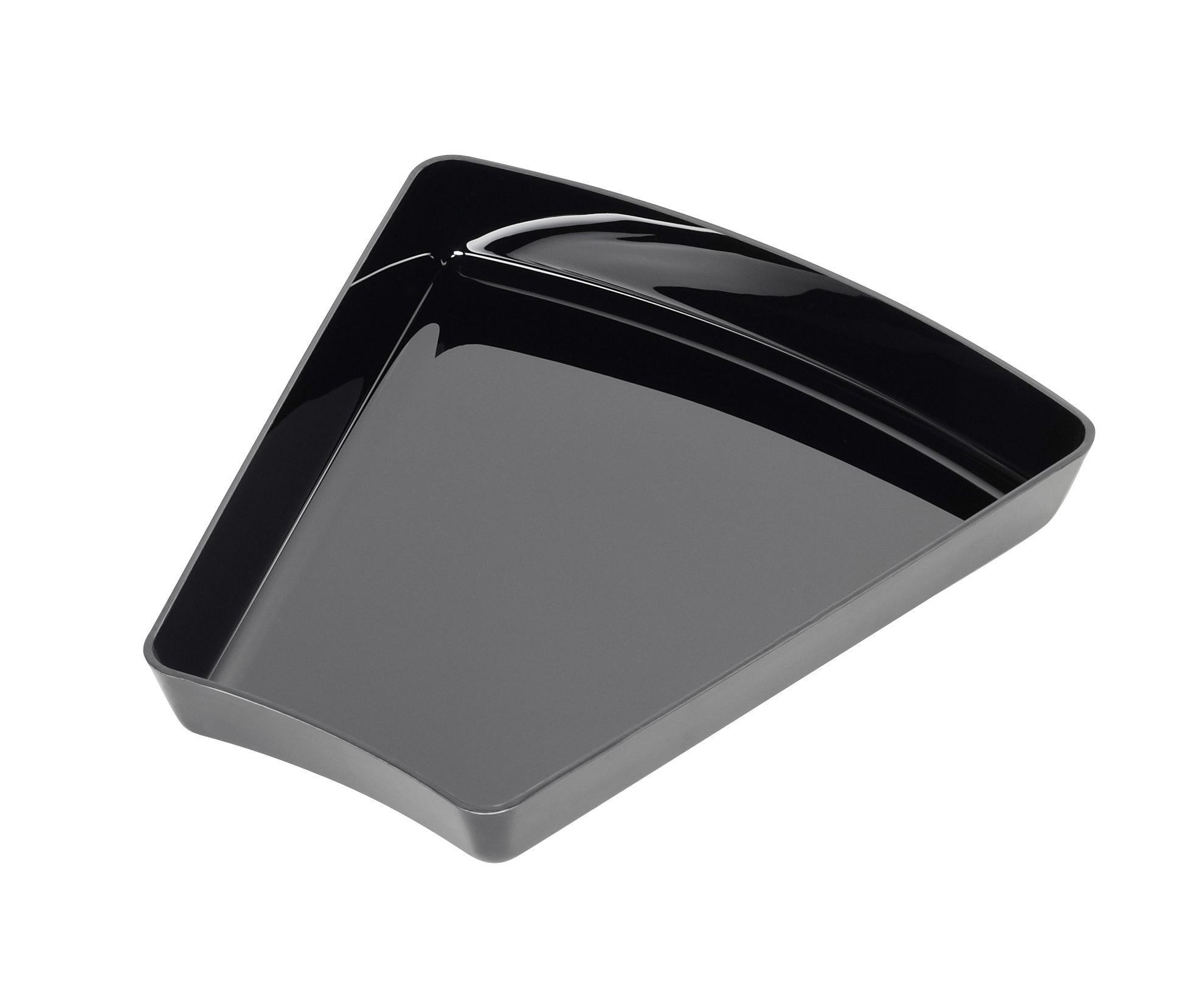 Schale für Bogen-Sets "Block & Kreis" -Mittelbogen, Abm.: ca. 27 x 27/15 x 4 cm schwarz,