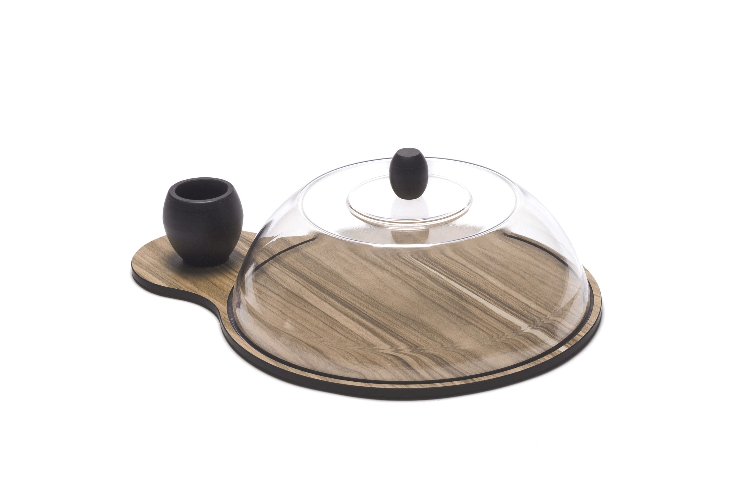 Verkostung-Hauben-Set Holzdekor Ebenholz