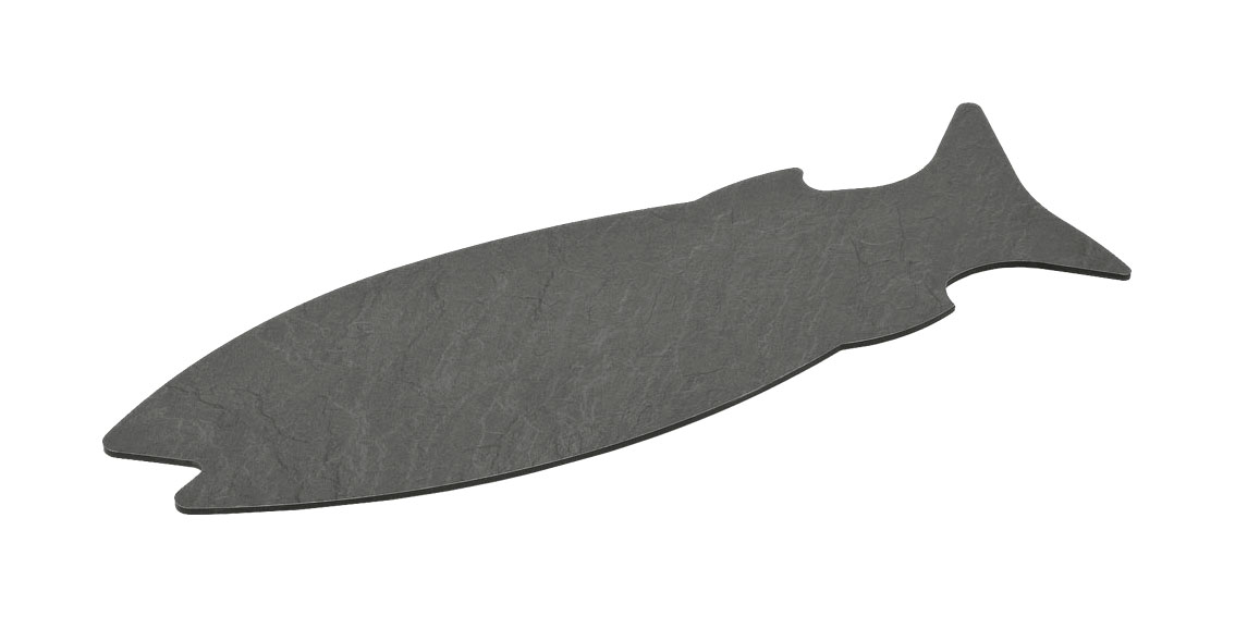Servierplatte Fisch, Abm.: ca.240x740 mm