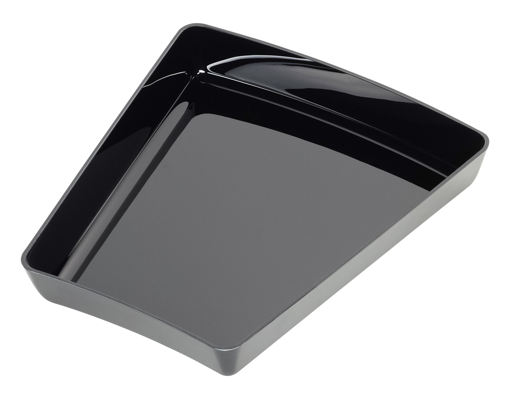 Schale Außenbogen 1/5 H60-T80 ABS-schwarz, Abm.: 25x27xca. 6 cm ohne Rand Schale Außenbogen 1/5 H60-T80 ABS-schwarz, Abm.: 25x27xca. 6 cm ohne Rand