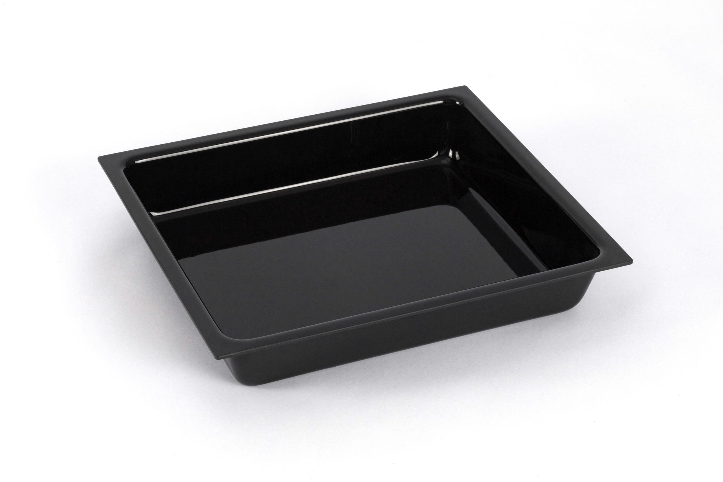 Auslageplatte GN 2/3 ABS-schwarz, Abm.: 35,2x32,5x6 cm