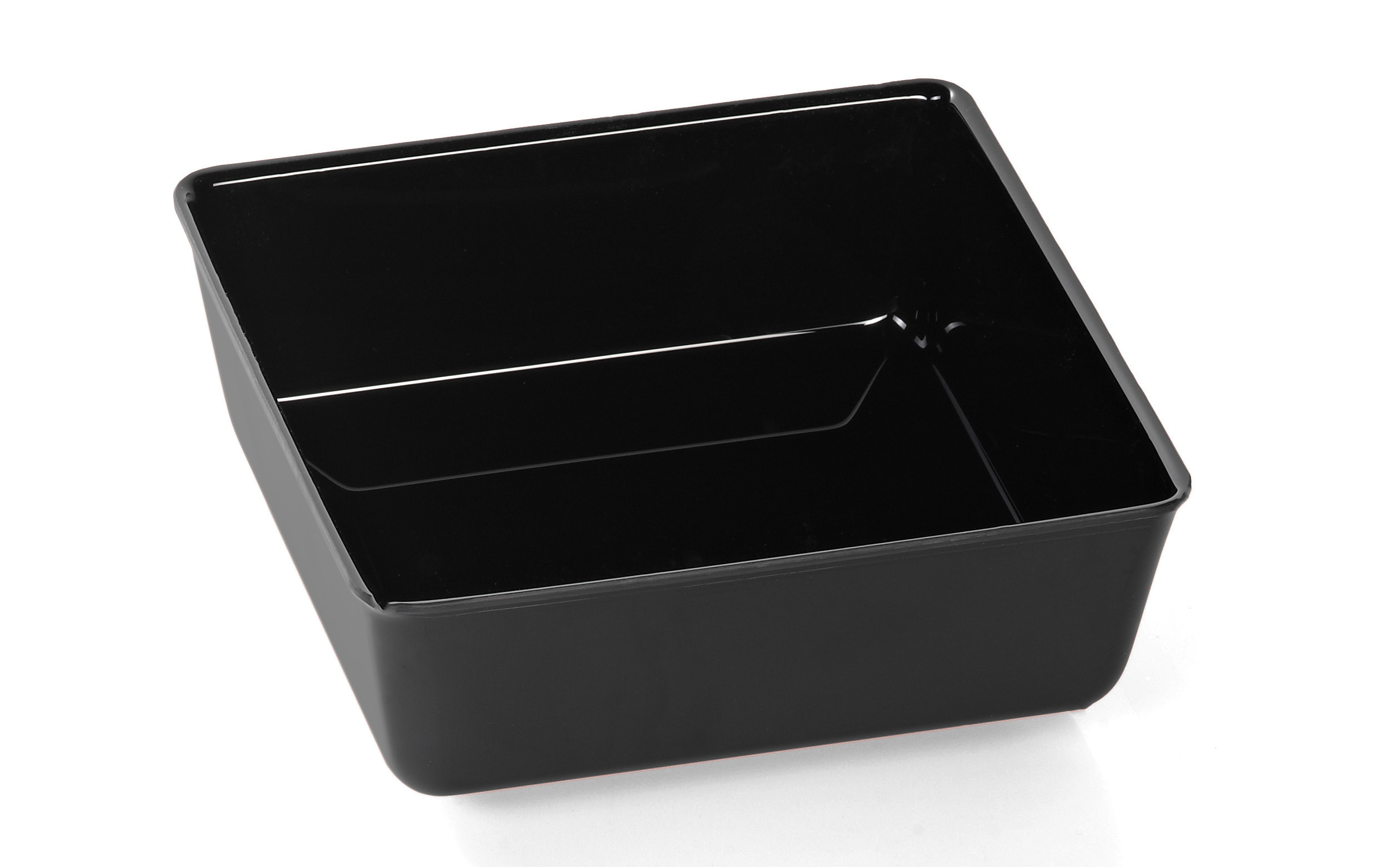 Auslageschale ABS-schwarz, Abm.: ca. 25x25x9,5 cm mit Rand