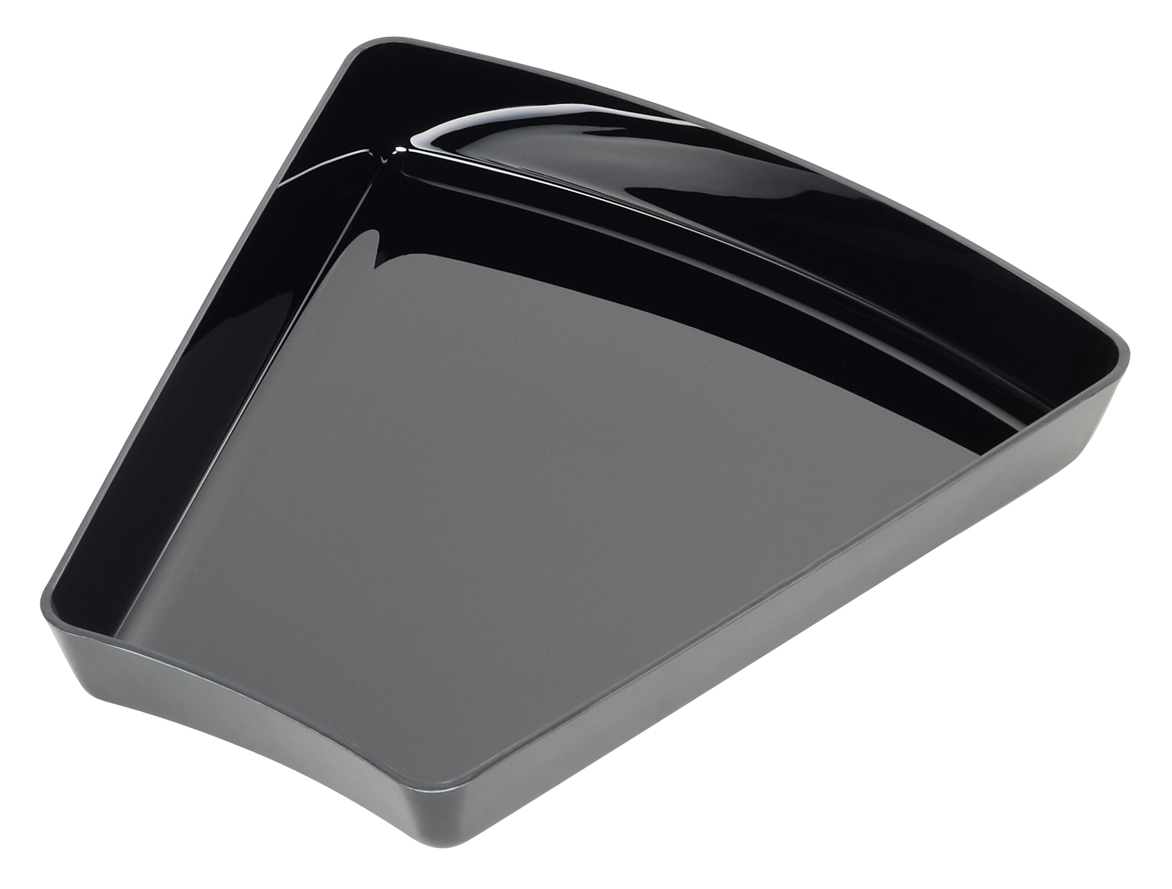 Schale für Bogen-Sets "Block & Kreis" -Mittelbogen, Abm.: ca. 27 x 27/15 x 4 cm schwarz