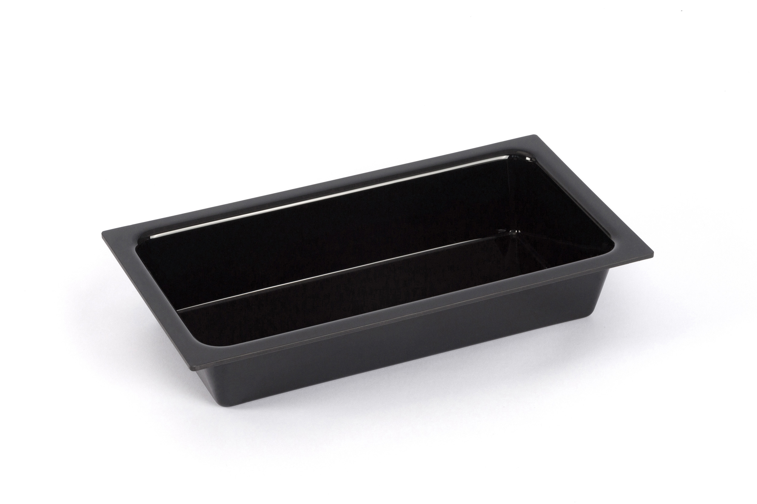 Auslageschale GN 1/3 ABS schwarz, Abm.: 32,5x17,6x6 cm