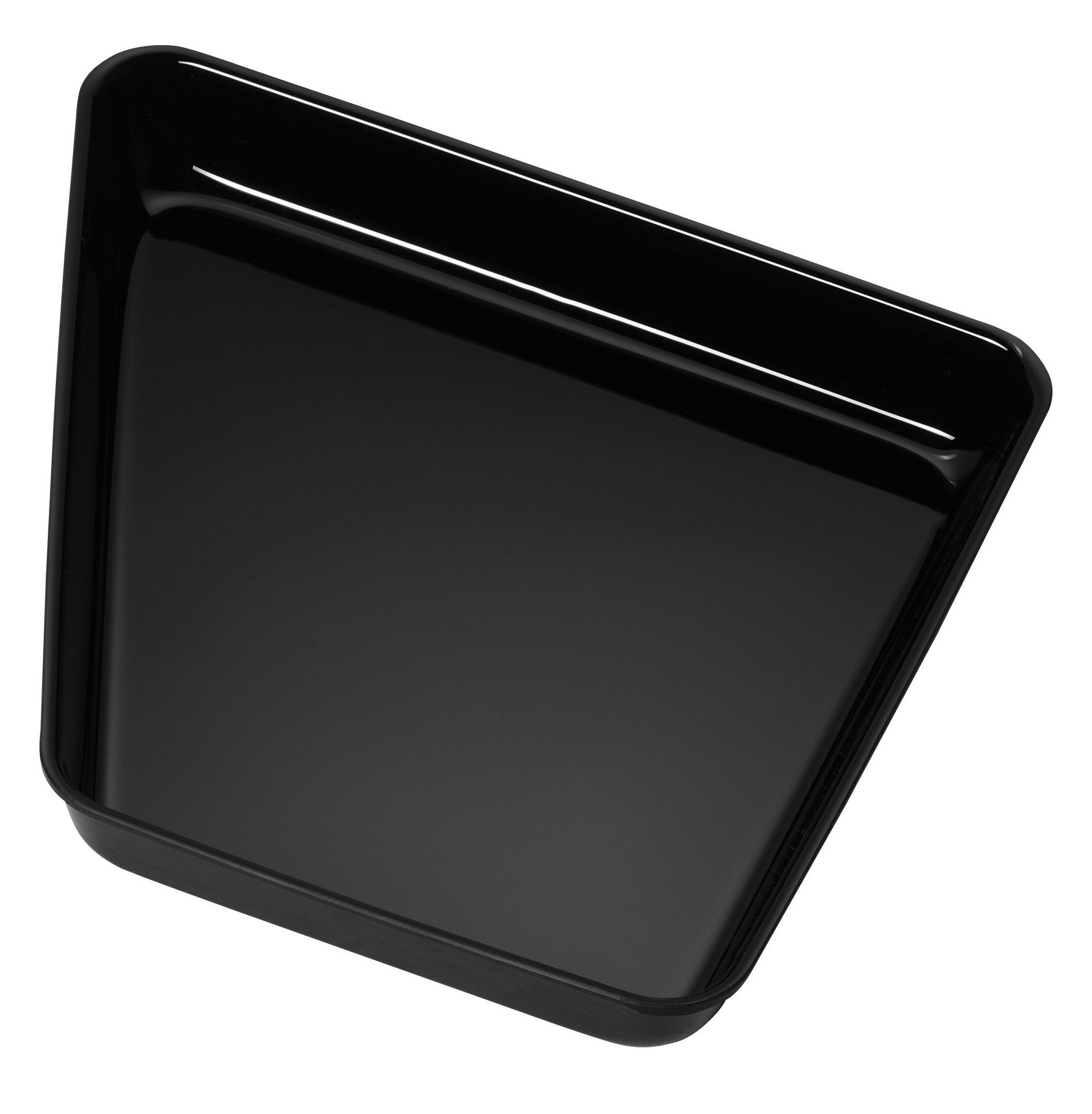 Platte "Rechts 30-135" mittel T80, Abm.: ca. 28,5x26,5/18,5x2 cm, schwarz, ohne Rand